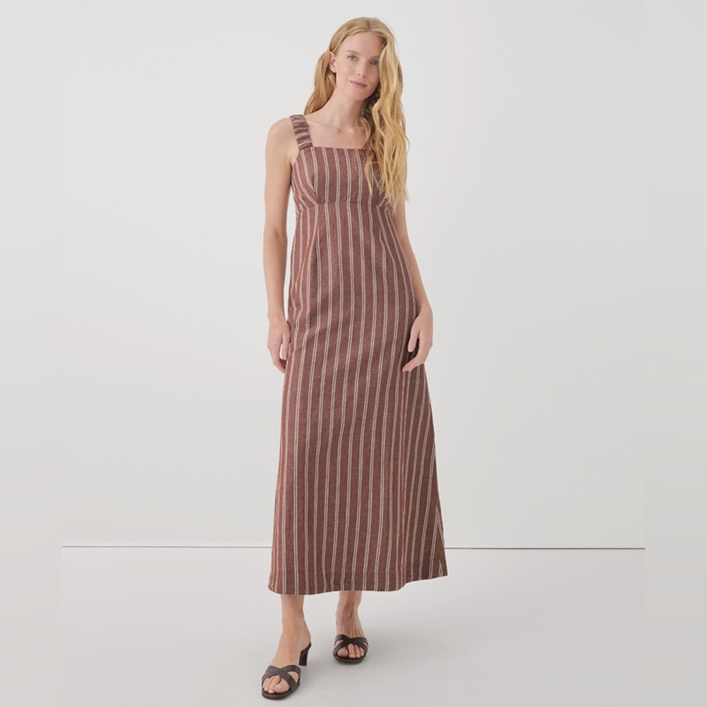 NWT✨ Pact Organic Canopy Linen Blend Tank Dress
